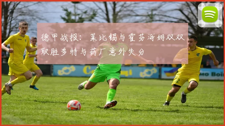 德甲战报:莱比锡与霍芬海姆双双取胜多特与药厂意外失分