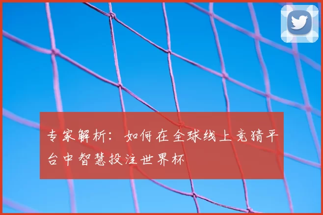 专家解析：如何在全球线上竞猜平台中智慧投注世界杯