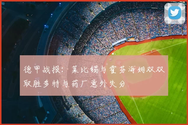 德甲战报:莱比锡与霍芬海姆双双取胜多特与药厂意外失分