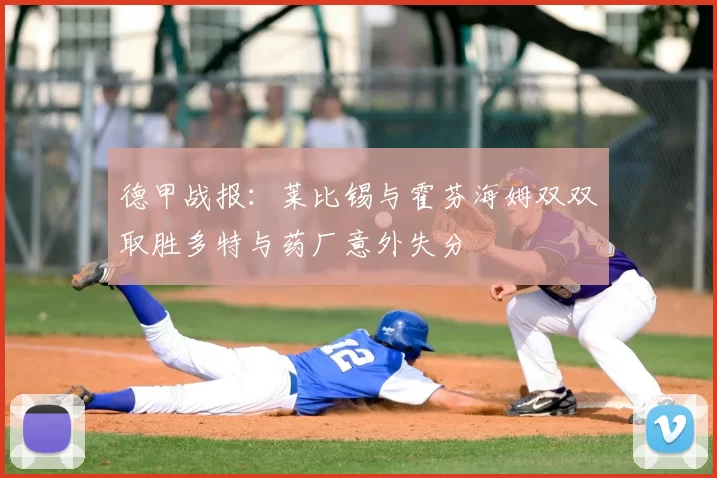 德甲战报:莱比锡与霍芬海姆双双取胜多特与药厂意外失分